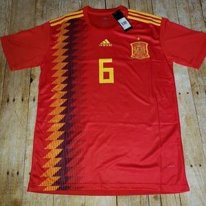 Adidas Iniesta Spain National Jersey Mens size L